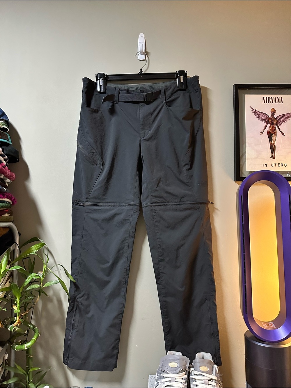 Men's North Face Black Convertible Outdoor Pants